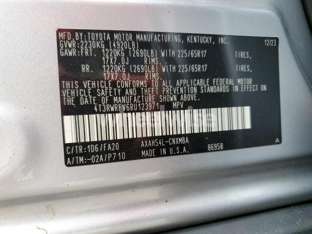 2024 TOYOTA RAV4 XLE (VIN 4T3RWRFV6RU123971) main photo