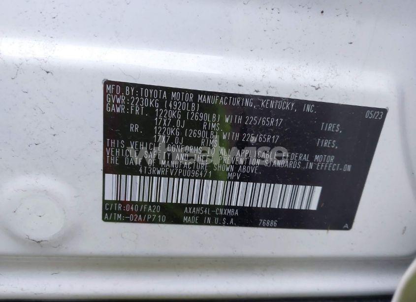 Photo 17 of 2023 Toyota Rav4 HYBRID XLE (VIN 4T3RWRFV7PU096471)