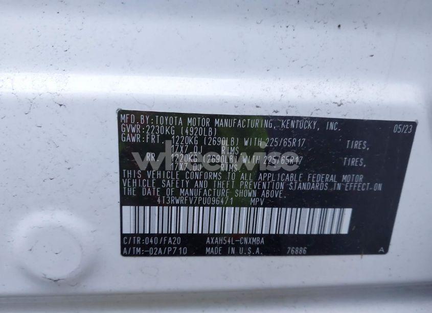 Photo 9 of 2023 Toyota Rav4 HYBRID XLE (VIN 4T3RWRFV7PU096471)