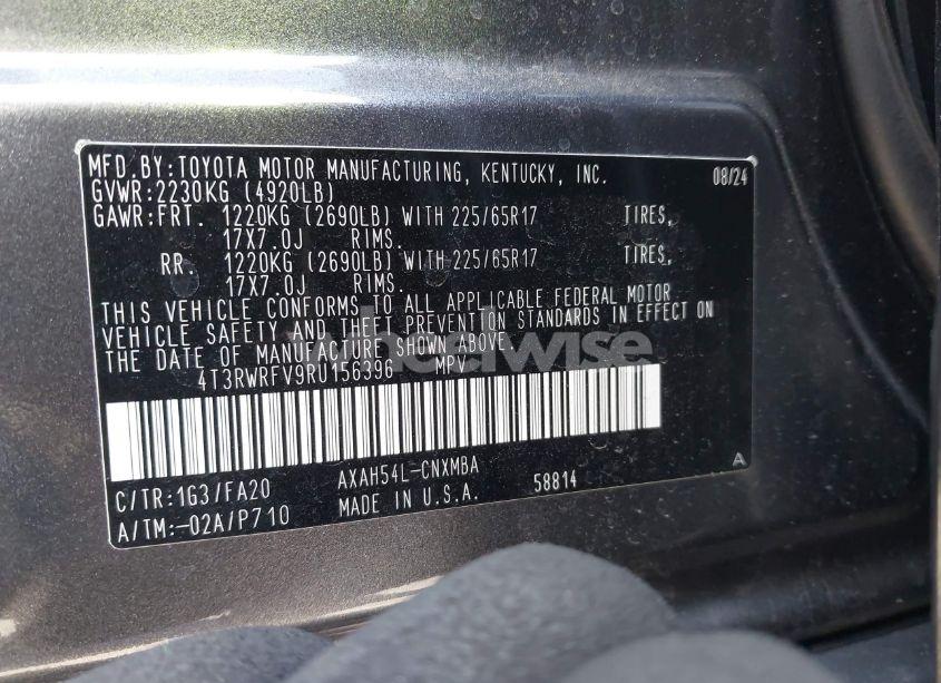 Photo 9 of 2024 Toyota Rav4 HYBRID XLE (VIN 4T3RWRFV9RU156396)