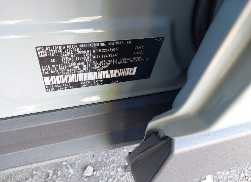 Photo 9 of 2023 Toyota Rav4 HYBRID XLE (VIN 4T3RWRFVXPU087991)