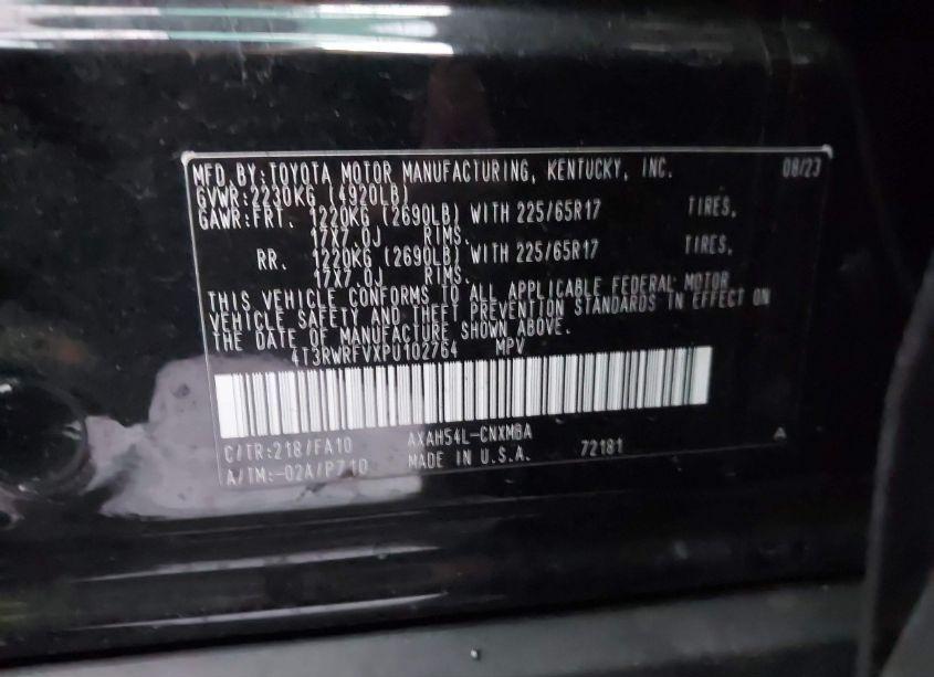 Photo 9 of 2023 Toyota Rav4 HYBRID XLE (VIN 4T3RWRFVXPU102764)