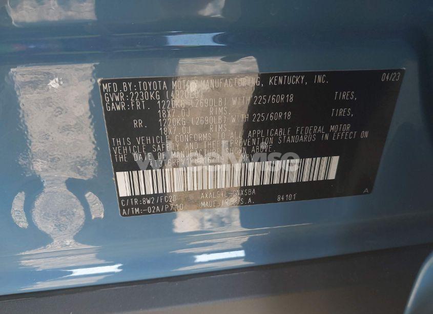 Photo 9 of 2023 Toyota Rav4 HYBRID SE (VIN 4T3T6RFV1PU116719)