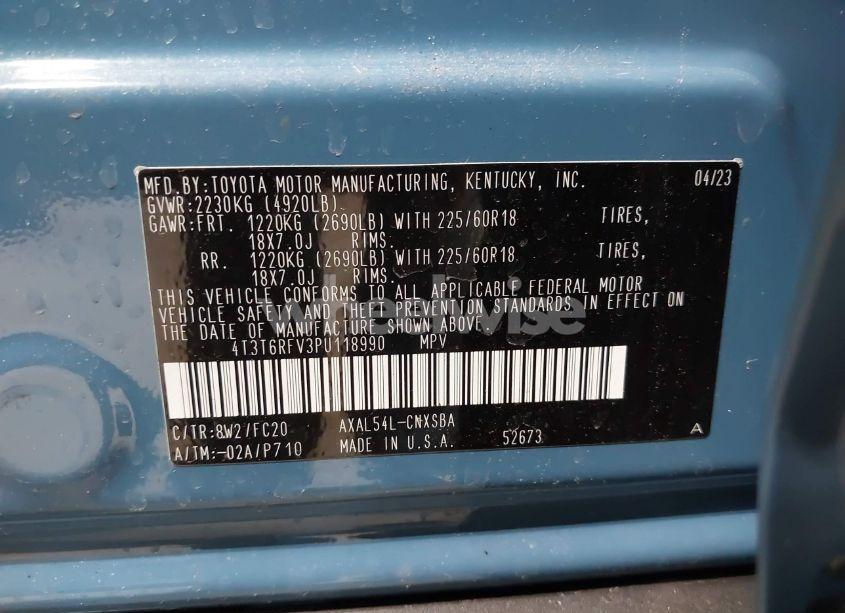 Photo 9 of 2023 Toyota Rav4 HYBRID SE (VIN 4T3T6RFV3PU118990)