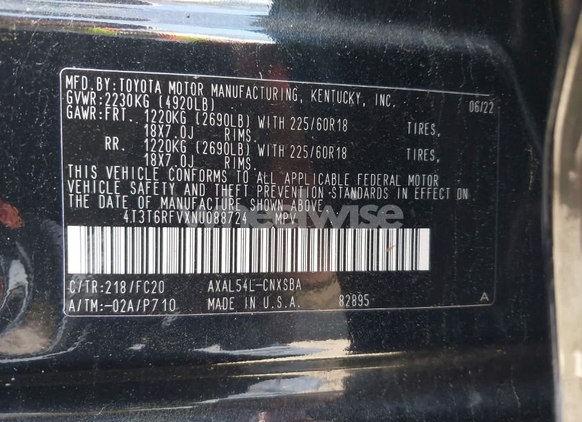 Photo 9 of 2022 Toyota Rav4 HYBRID SE (VIN 4T3T6RFVXNU088724)