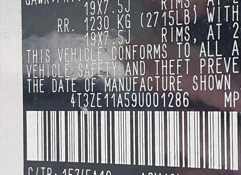 Photo 9 of 2009 Toyota Venza (VIN 4T3ZE11A59U001286)