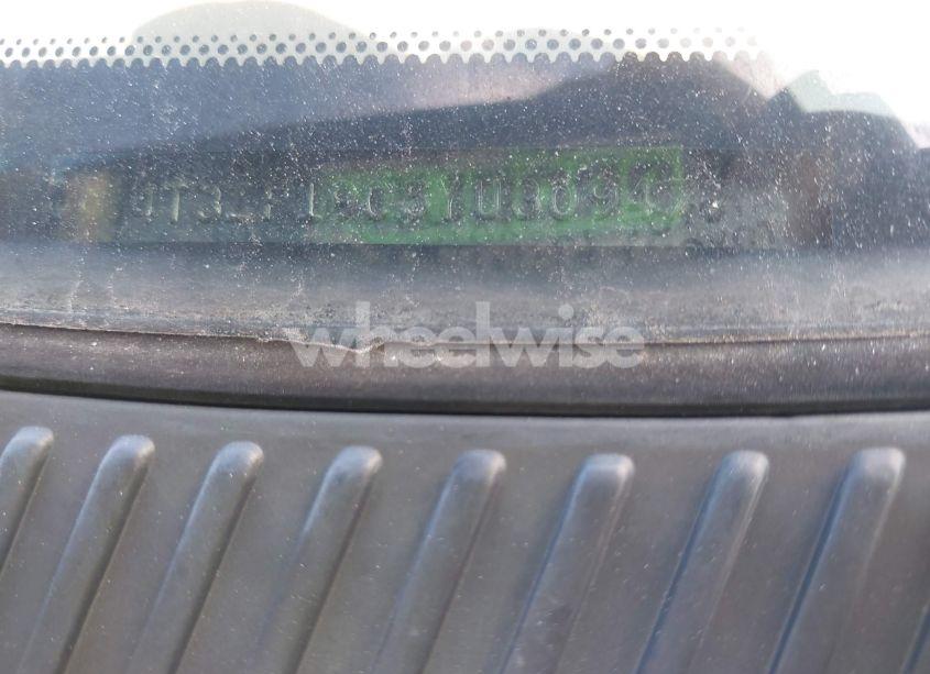 Photo 9 of 2000 Toyota Sienna CE (VIN 4T3ZF19C5YU309477)