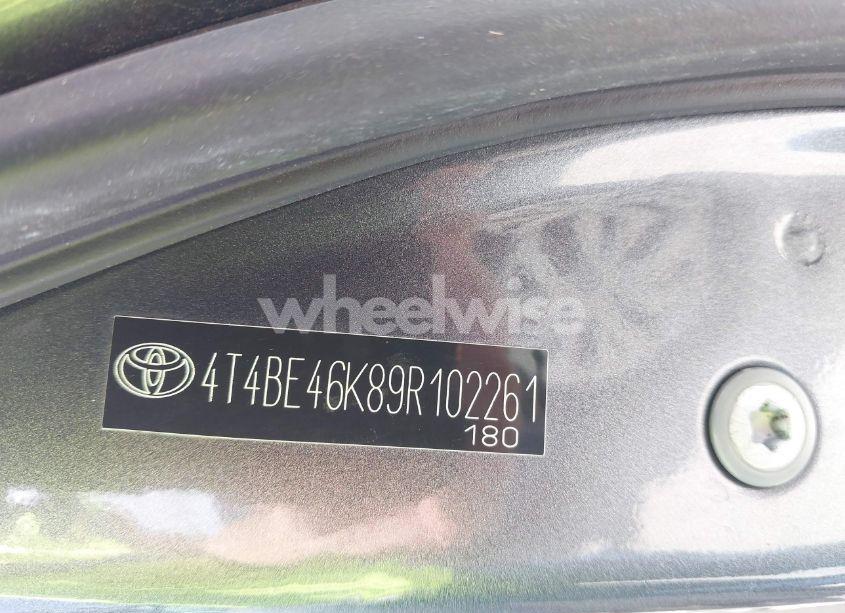 Photo 9 of 2009 Toyota Camry XLE (VIN 4T4BE46K89R102261)