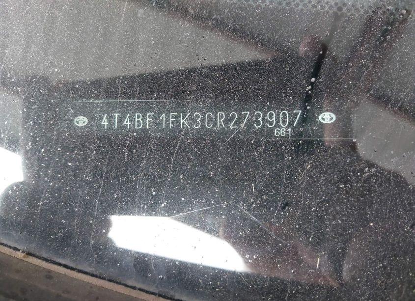 Photo 9 of 2012 Toyota Camry XLE (VIN 4T4BF1FK3CR273907)