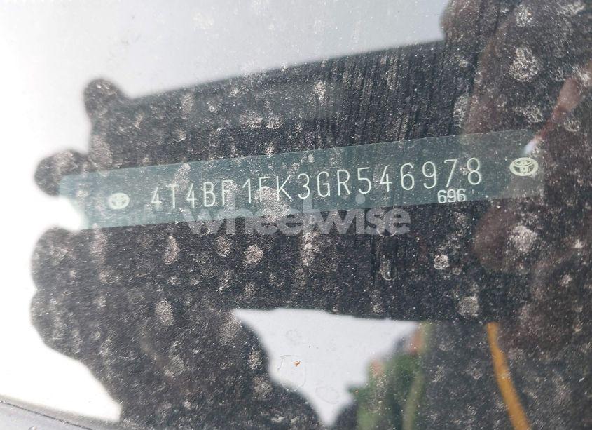 Photo 9 of 2016 Toyota Camry LE (VIN 4T4BF1FK3GR546978)