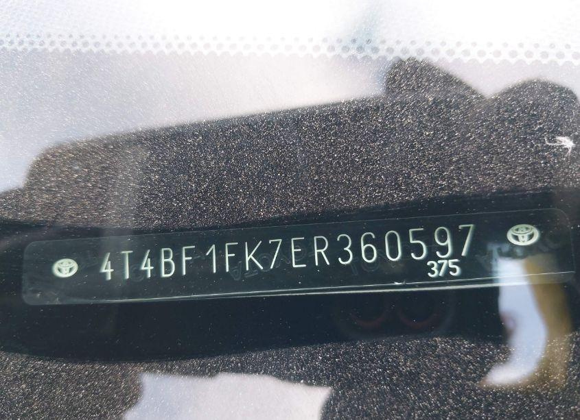 Photo 9 of 2014 Toyota Camry LE (VIN 4T4BF1FK7ER360597)