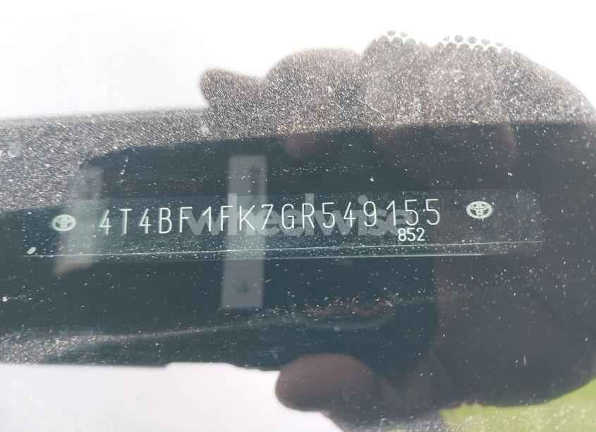 Photo 9 of 2016 Toyota Camry LE (VIN 4T4BF1FK7GR549155)