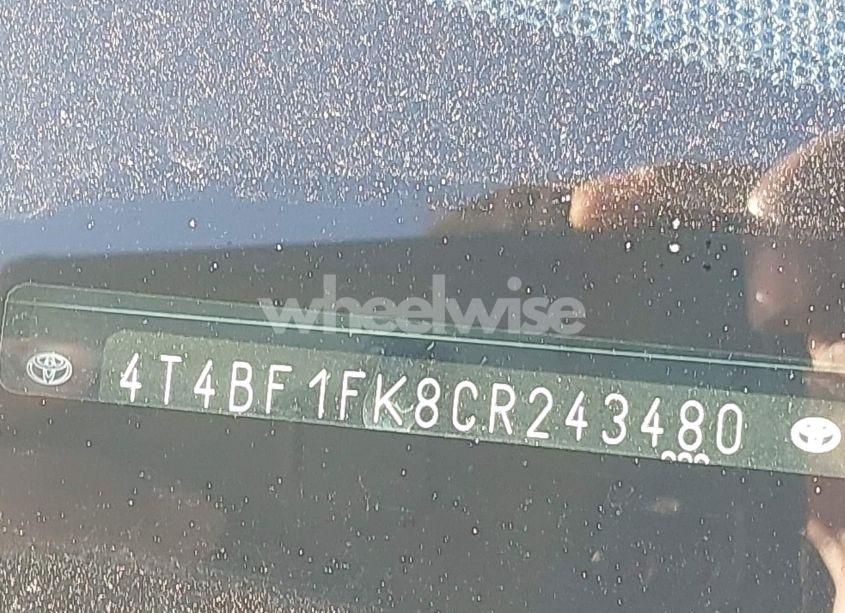 Photo 9 of 2012 Toyota Camry LE (VIN 4T4BF1FK8CR243480)