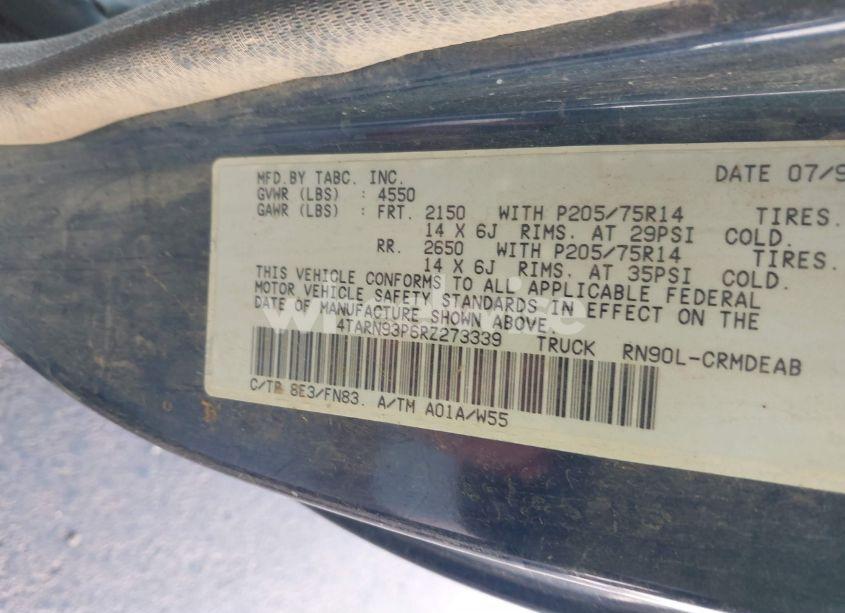 Photo 9 of 1994 Toyota Pickup 1/2 TON EX LONG WHLBSE DX (VIN 4TARN93P6RZ273339)