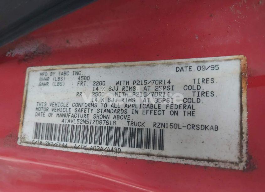Photo 9 of 1996 Toyota Tacoma XTRACAB (VIN 4TAVL52N5TZ087618)