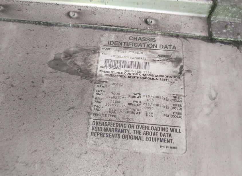 Photo 8 of 1997 Freightliner Chassis M LINE WALK-IN VAN (VIN 4UZA5FFC4VC748956)