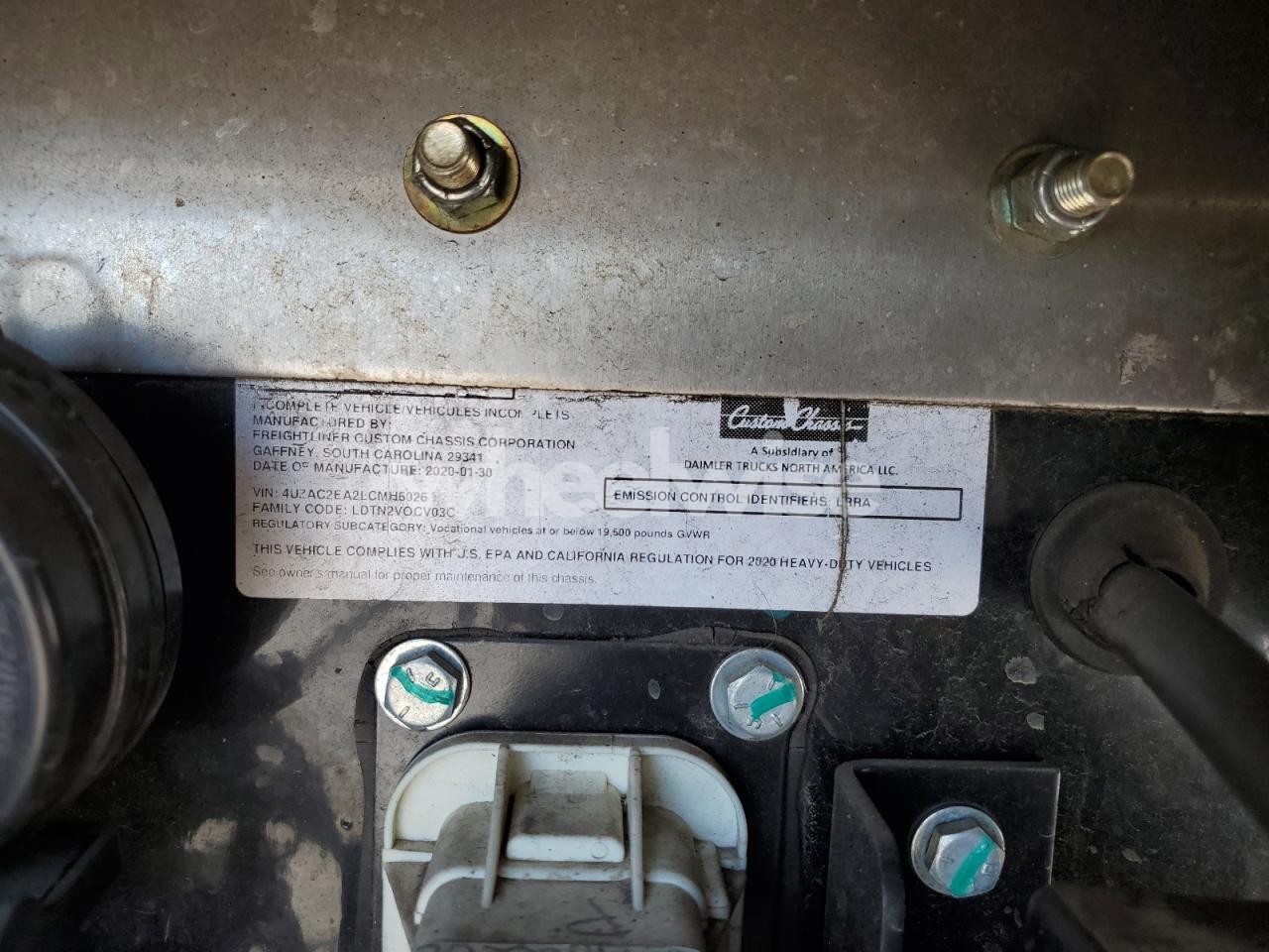 Photo 12 of 2020 FREIGHTLINER CHASSIS M LINE WALK-IN VAN (VIN 4UZAC2EA2LCMH6026)