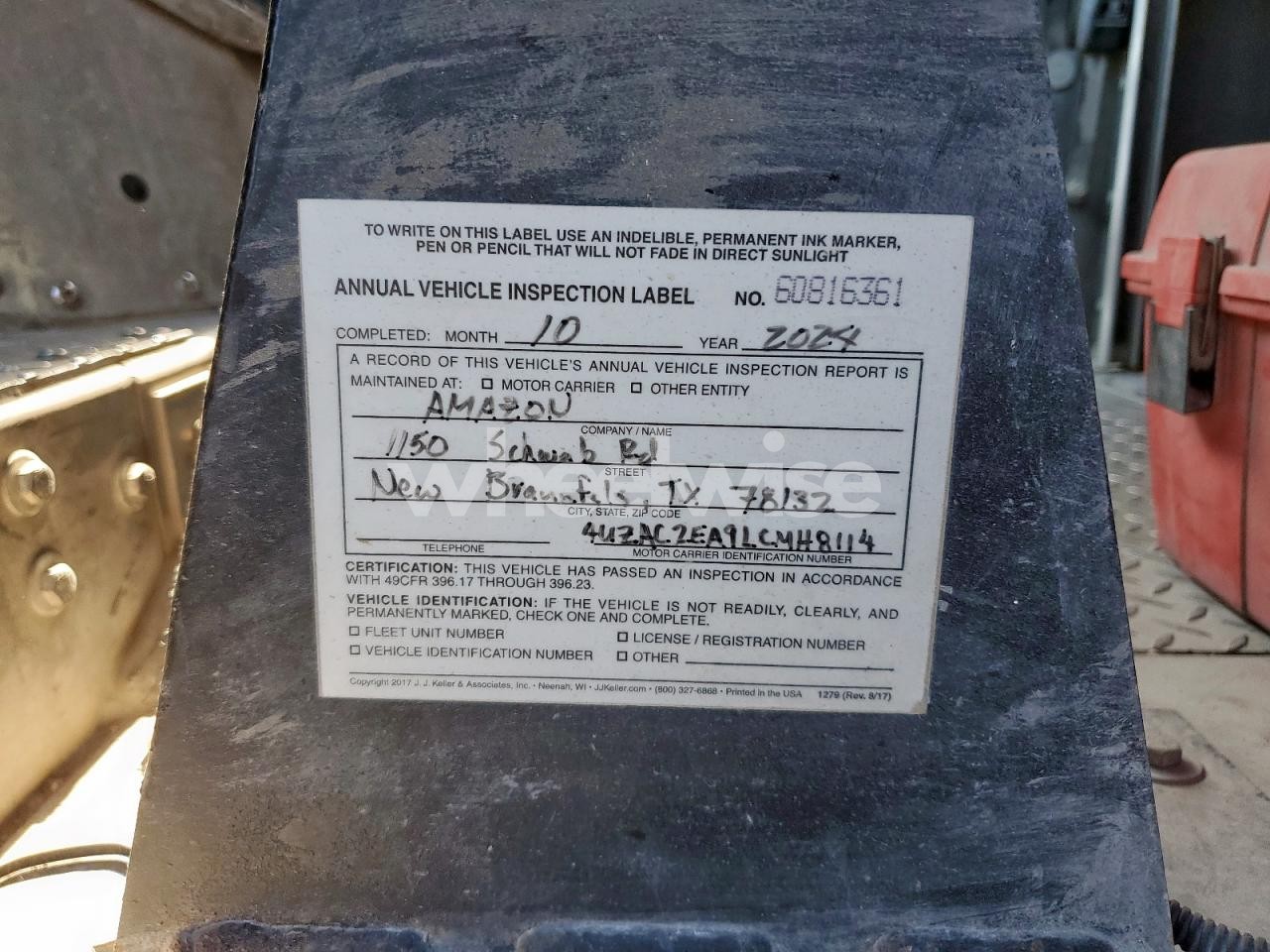 Photo 13 of 2020 FREIGHTLINER CHASSIS M LINE WALK-IN VAN (VIN 4UZAC2EA9LCMH8114)