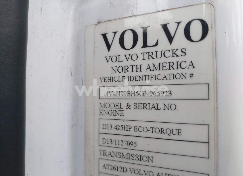 Photo 8 of 2016 Volvo Vn VNL (VIN 4V4N99EH5GN965923)