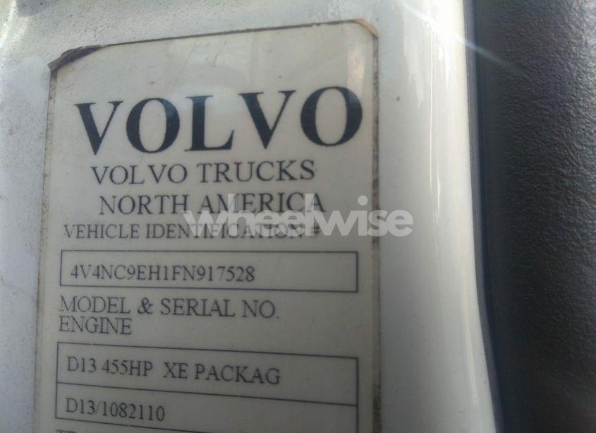 Photo 9 of 2015 Volvo Vn VNL (VIN 4V4NC9EH1FN917528)