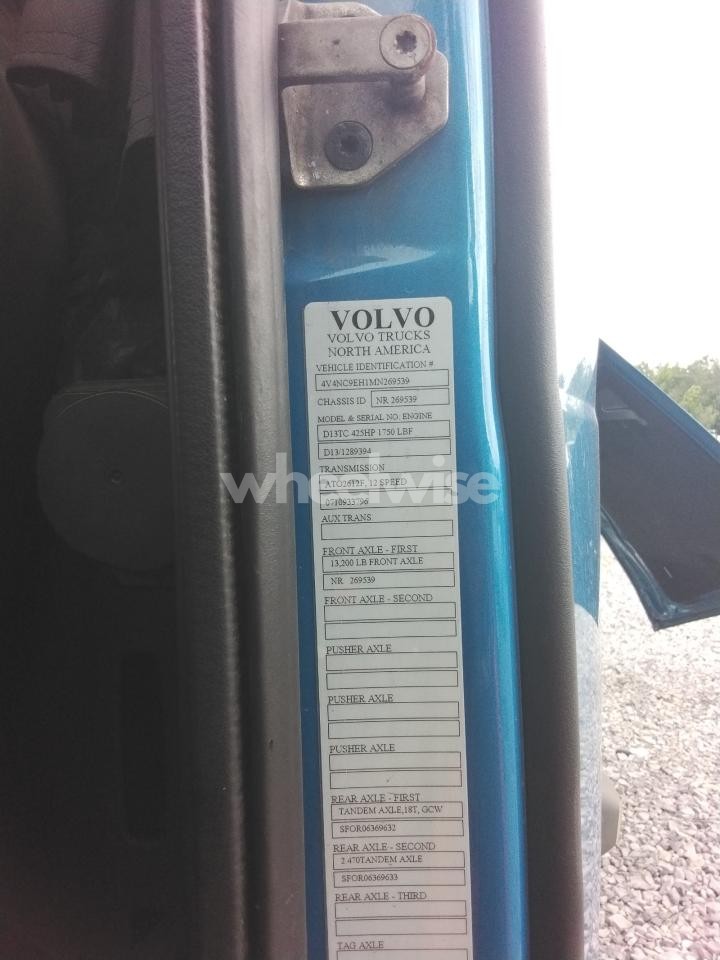 Photo 10 of 2021 VOLVO VNL SEMI TRUCK (VIN 4V4NC9EH1MN269539)