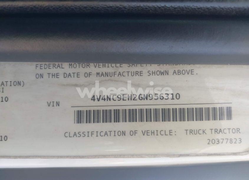 Photo 8 of 2016 Volvo Vn VNL (VIN 4V4NC9EH2GN956310)