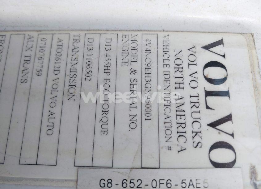 Photo 8 of 2016 Volvo Vn VNL (VIN 4V4NC9EH3GN950001)