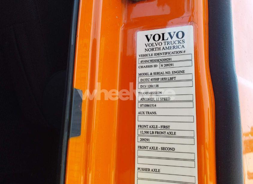 Photo 8 of 2019 Volvo Vnl (VIN 4V4NC9EH3KN209291)