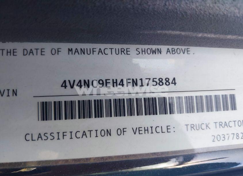 Photo 8 of 2015 Volvo Vn VNL (VIN 4V4NC9EH4FN175884)