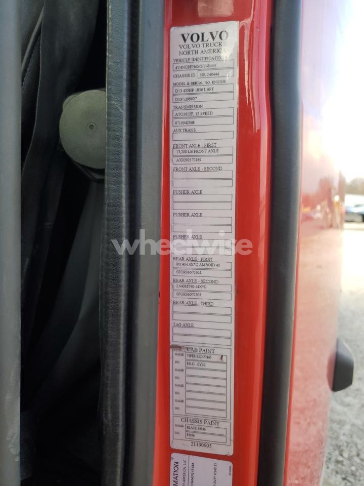Photo 10 of 2021 VOLVO VNL SEMI TRUCK (VIN 4V4NC9EH6MN248444)