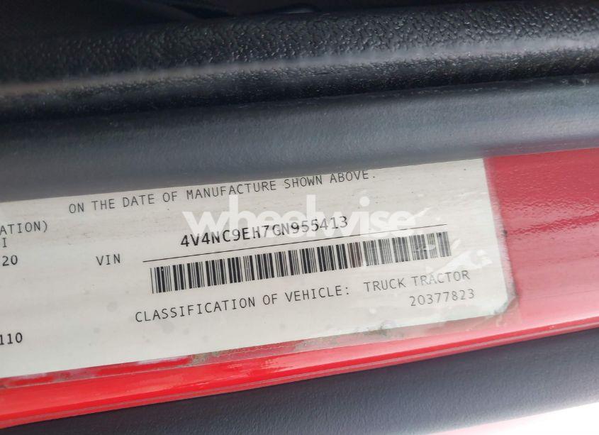 Photo 8 of 2016 Volvo Vn VNL (VIN 4V4NC9EH7GN955413)