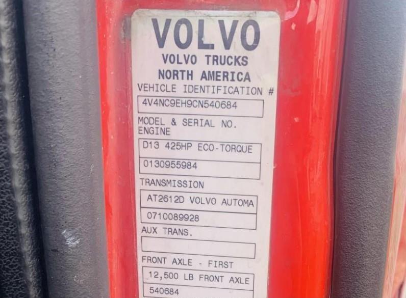 Photo 7 of 2012 Volvo Vn VNL (VIN 4V4NC9EH9CN540684)