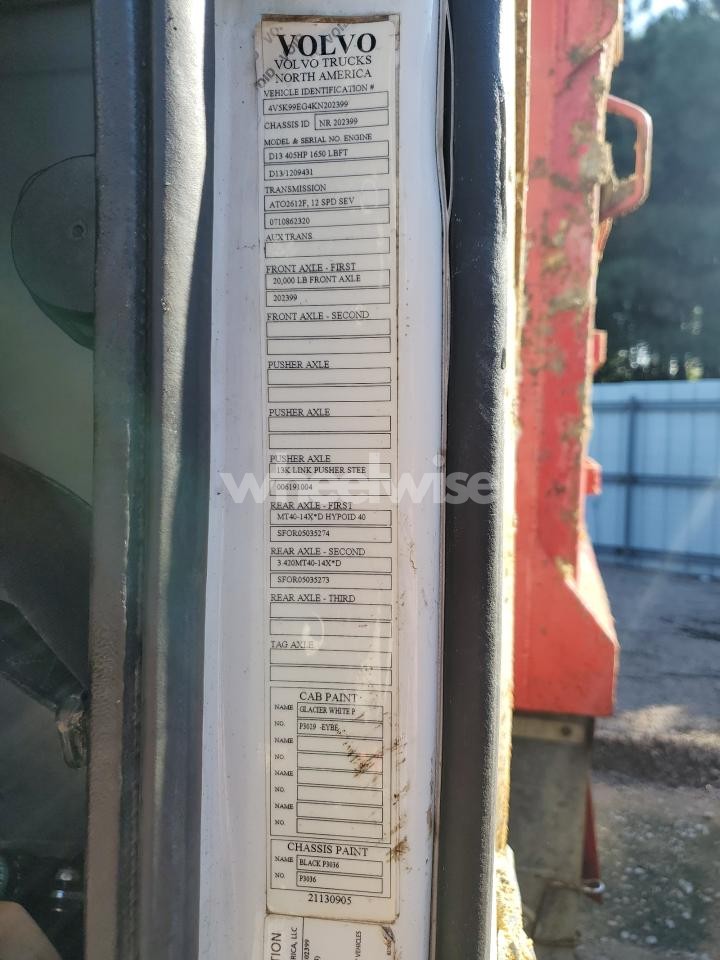 Photo 10 of 2019 VOLVO VHD DUMP TRUCK (VIN 4V5K99EG4KN202399)