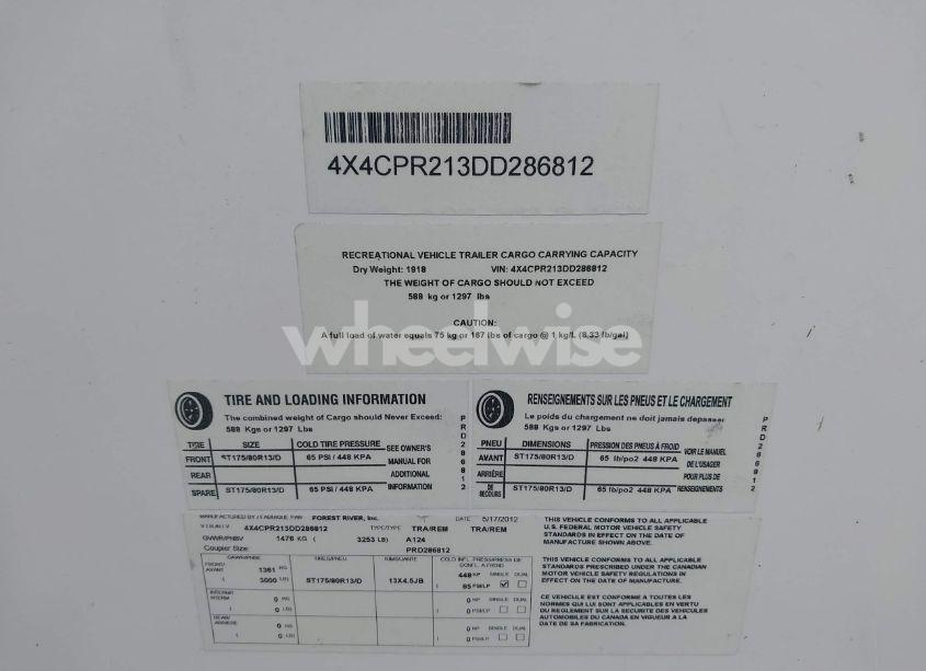 Photo 9 of 2013 Rockwood Other (VIN 4X4CPR213DD286812)