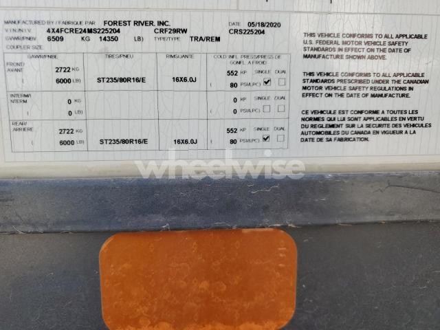 Photo 11 of 2021 FORESRIVER CEDAR CREE N/A (VIN 4X4FCRE24MS225204)