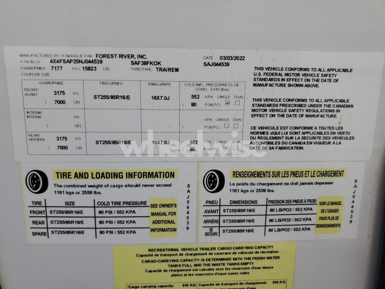 Photo 10 of 2022 FORESRIVER SANDPIPER (VIN 4X4FSAP25NJ044539)