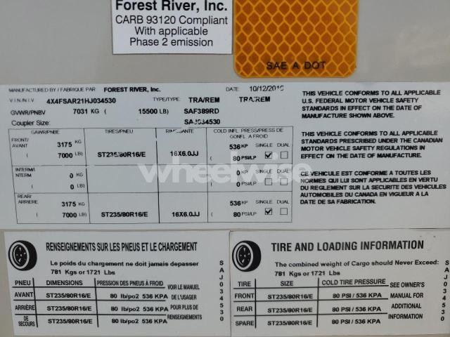 Photo 7 of 2017 FOREST RIVER SANDPIPER - RV N/A (VIN 4X4FSAR21HJ034530)