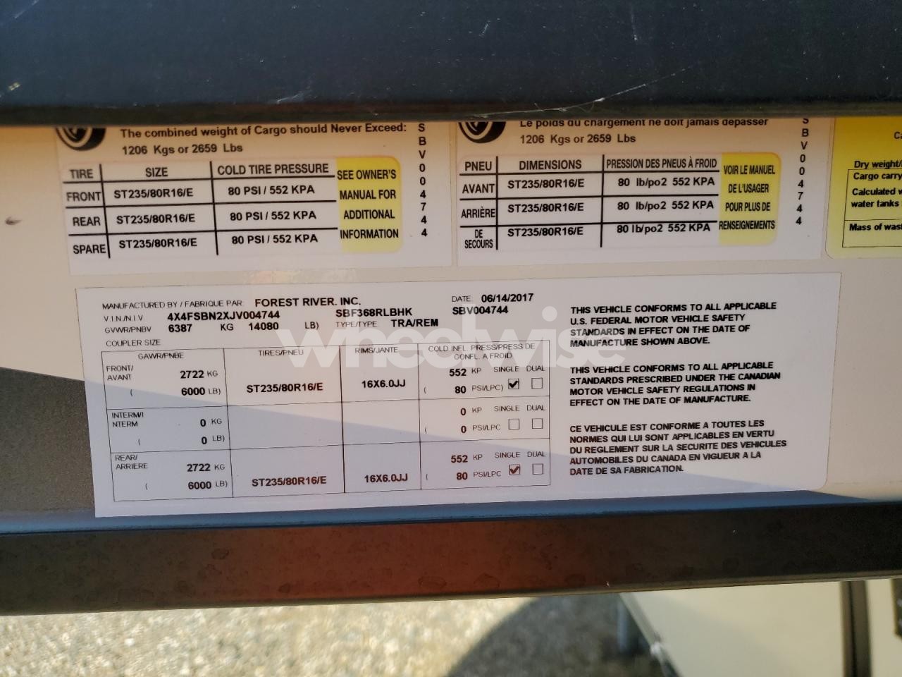 Photo 10 of 2018 WILDWOOD HEMISPHERE (VIN 4X4FSBN2XJV004744)