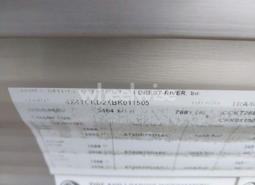 Photo 9 of 2011 Forest Riv OTHER (VIN 4X4TCKD2XBK011505)