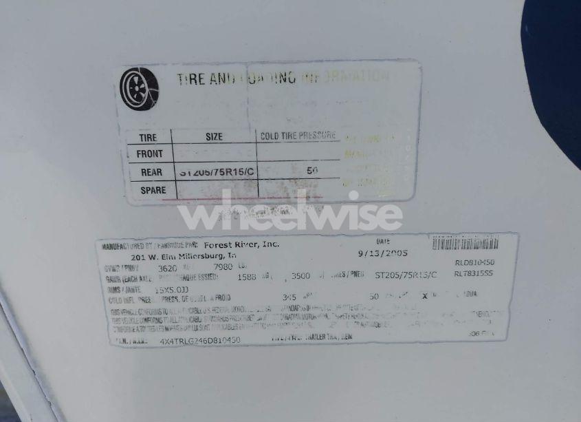 Photo 9 of 2006 Rockwood Other (VIN 4X4TRLG246D810450)