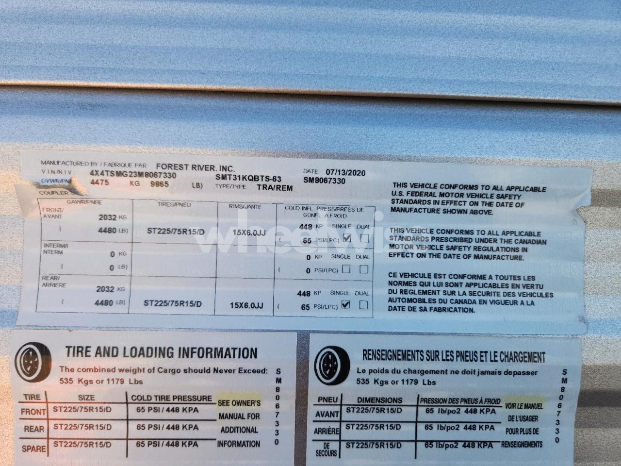 Photo 10 of 2021 SALEEN TRAILER (VIN 4X4TSMG23M8067330)