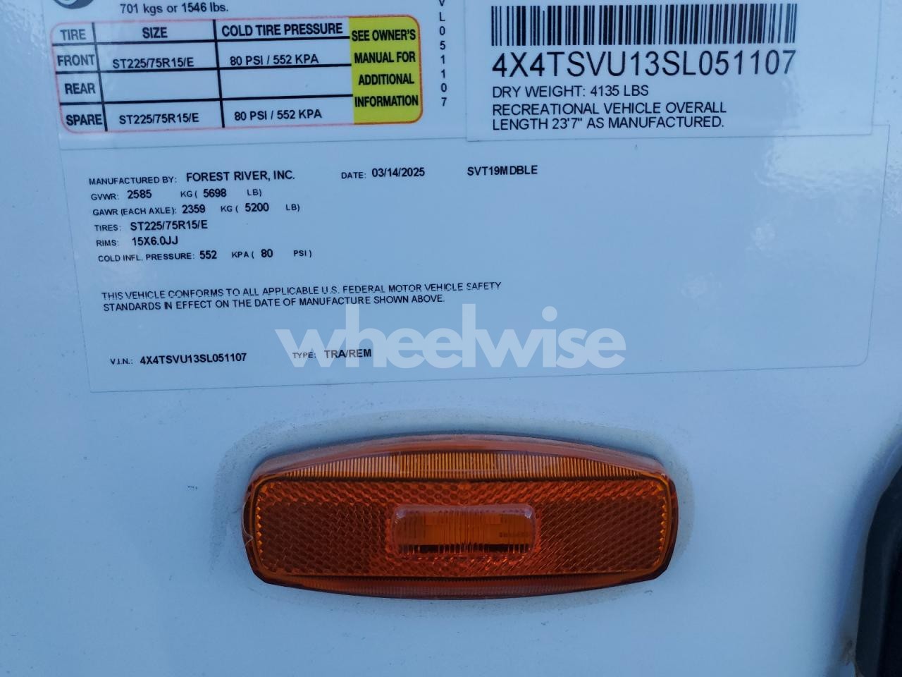 Photo 10 of 2025 FORESRIVER SURVEYOR N/A (VIN 4X4TSVU13SL051107)