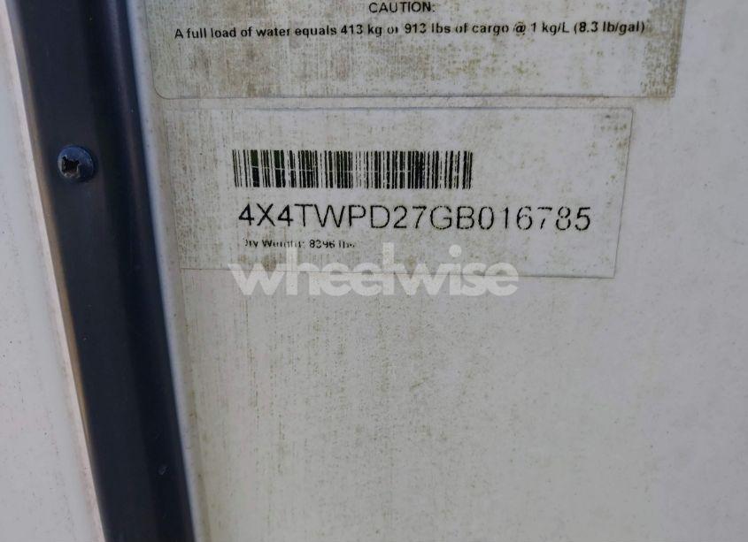 Photo 9 of 2016 Work & PLAY OTHER (VIN 4X4TWPD27GB016785)