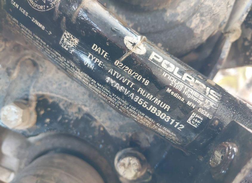 Photo 10 of 2018 Polaris Scrambler 850 (VIN 4XASVA855JB303112)