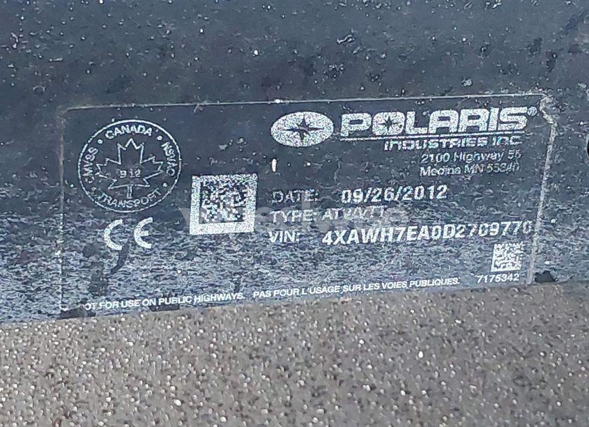 Photo 10 of 2013 Polaris Ranger 800 CREW EPS (VIN 4XAWH7EA0D2709770)