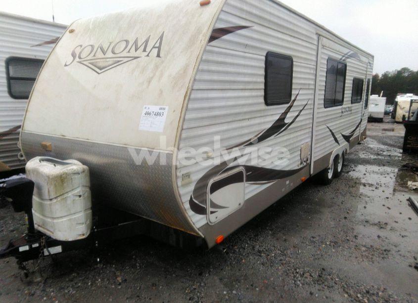 Photo 2 of 2012 Forest River SONOMA TRAVEL TRAILER (VIN 4XTTS302XCCF75110)