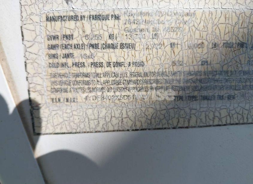 Photo 9 of 2005 Montana 3400rl (VIN 4YDF3402X5D512727)