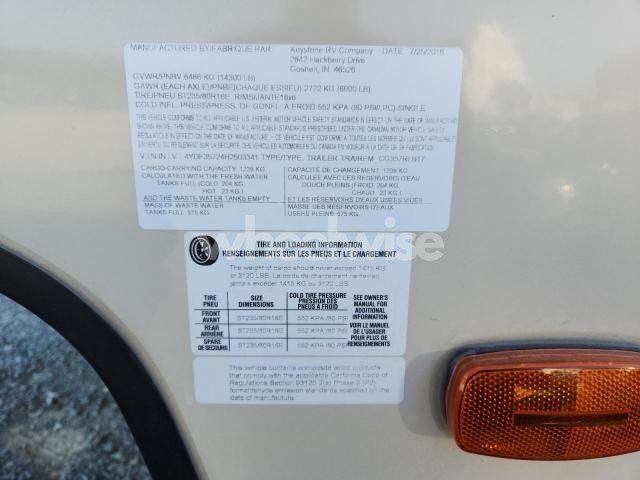 Photo 7 of 2017 KEYSTONE COUGAR - SLIDE-IN CAMPER N/A (VIN 4YDF35724H2503341)