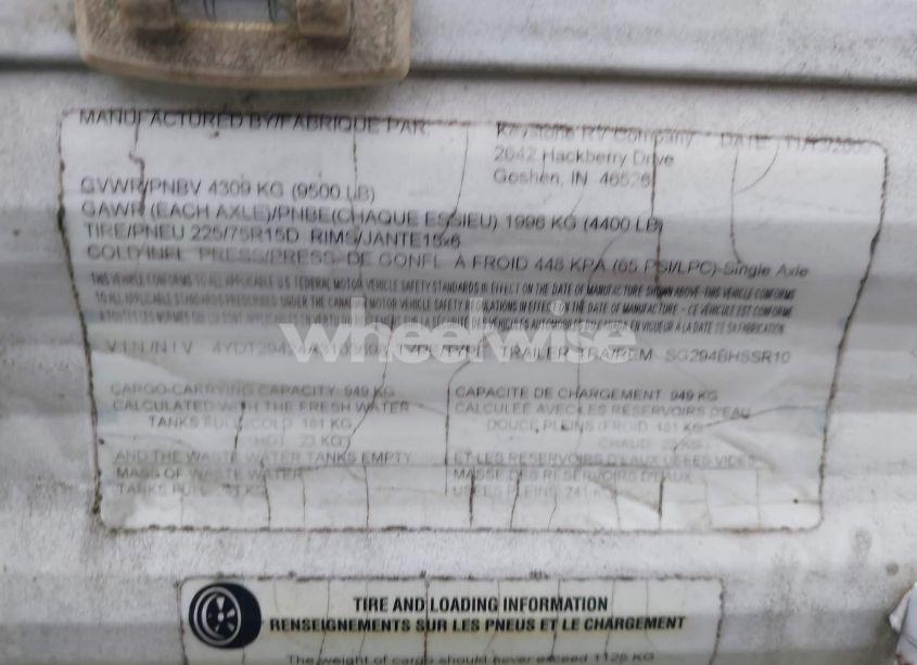 Photo 9 of 2010 Keystone Other (VIN 4YDT29424A3103698)