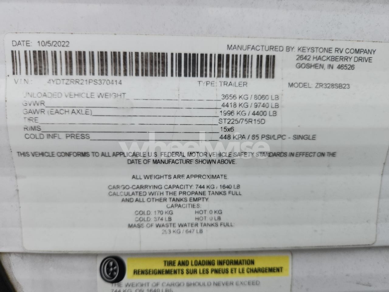 Photo 10 of 2023 DUTCHMAN ZIPPER (VIN 4YDTZRR21PS370414)